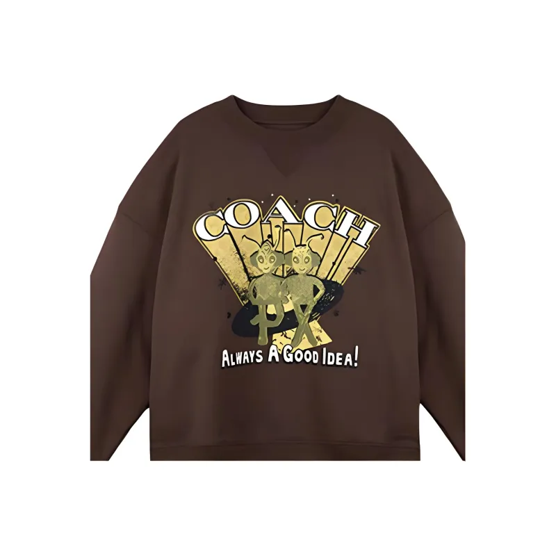 COACH Sweatshirts Men Cocoa-2