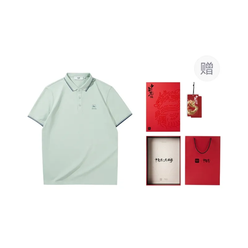 HLA Chinese Dragon Series Polo Shirt Men's-29