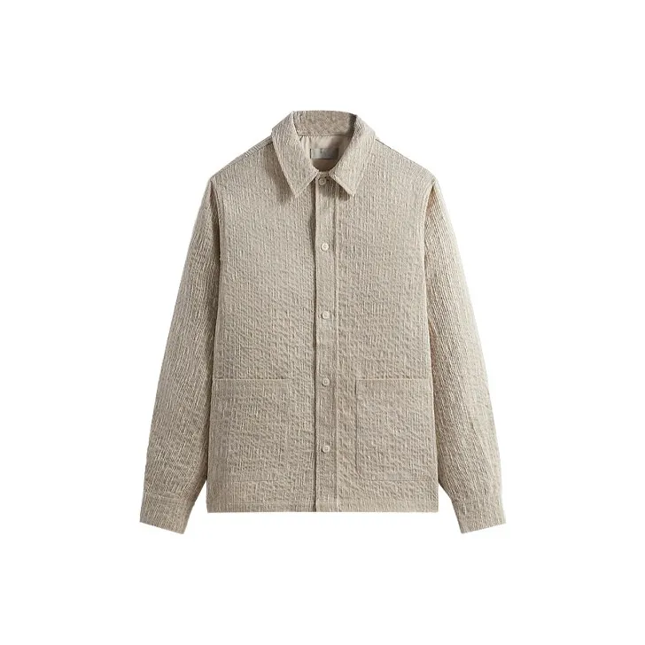 KITH Slub Boucle Boxy Collared Overshirt-0