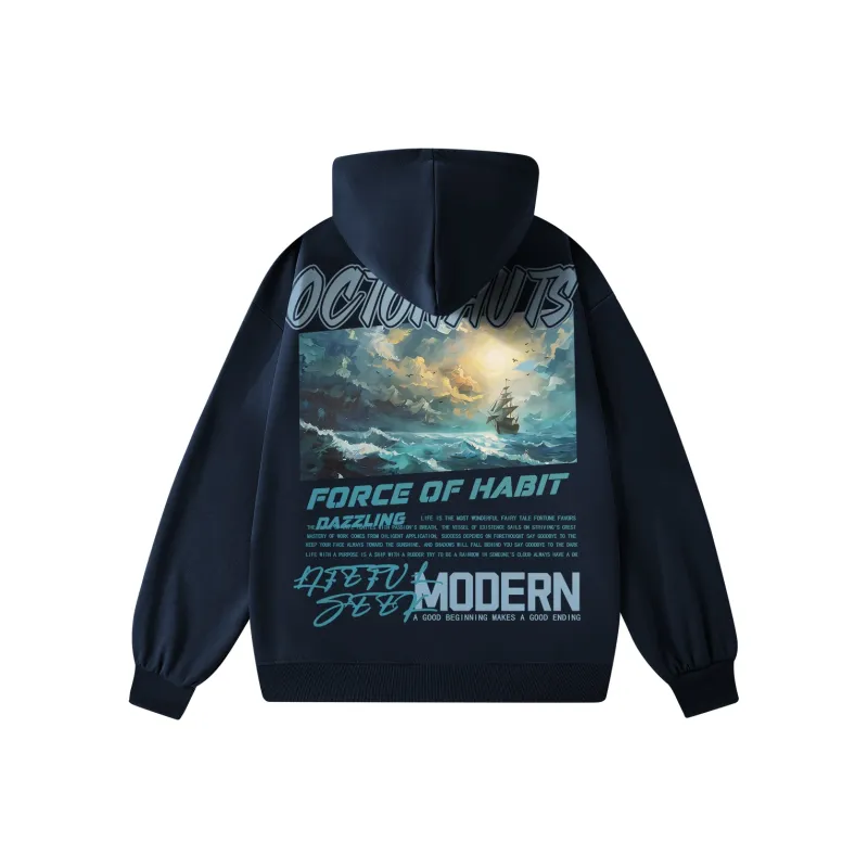 Small Columns Under The Sea Hoodie Unisex-2