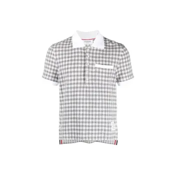 THOM BROWNE Polo Shirts Men Medium Gray