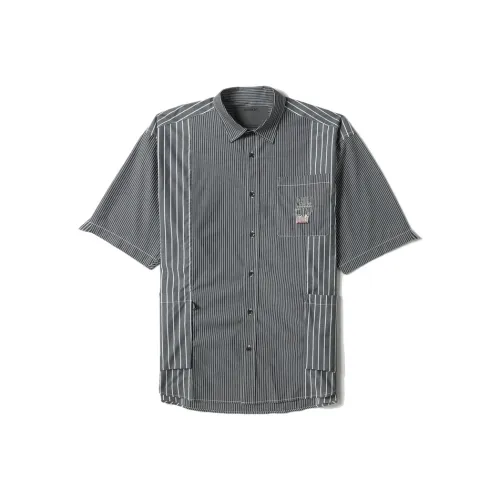 MUSIUM DIV Stripe pattern Short sleeve Shirt