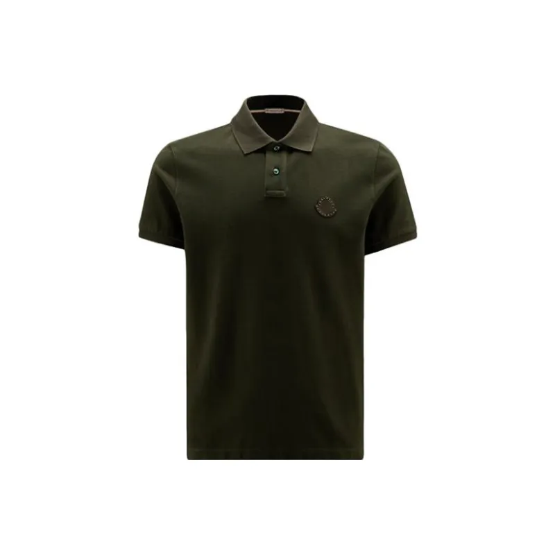 Moncler Polo Shirts Men Green-0