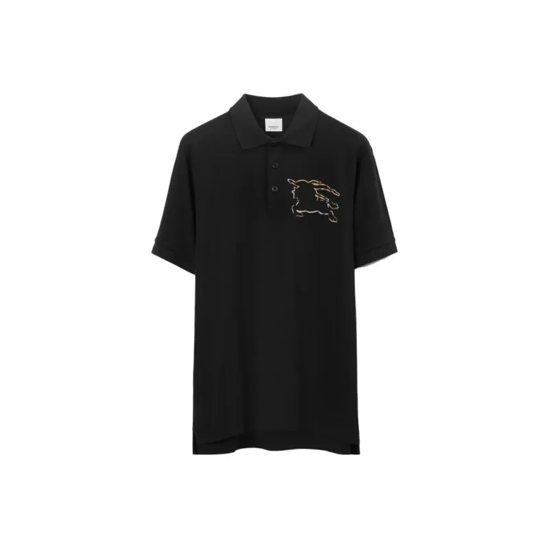 Burberry Check Ekd Cotton Pique Polo Shirt-0