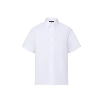 LOUIS VUITTON 1AGKXA Short Sleeved Lv Blason Cotton Printed Oxford Shirt