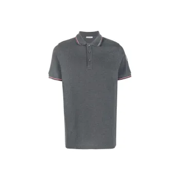 Moncler Logo Stripe tipping Polo Shirt