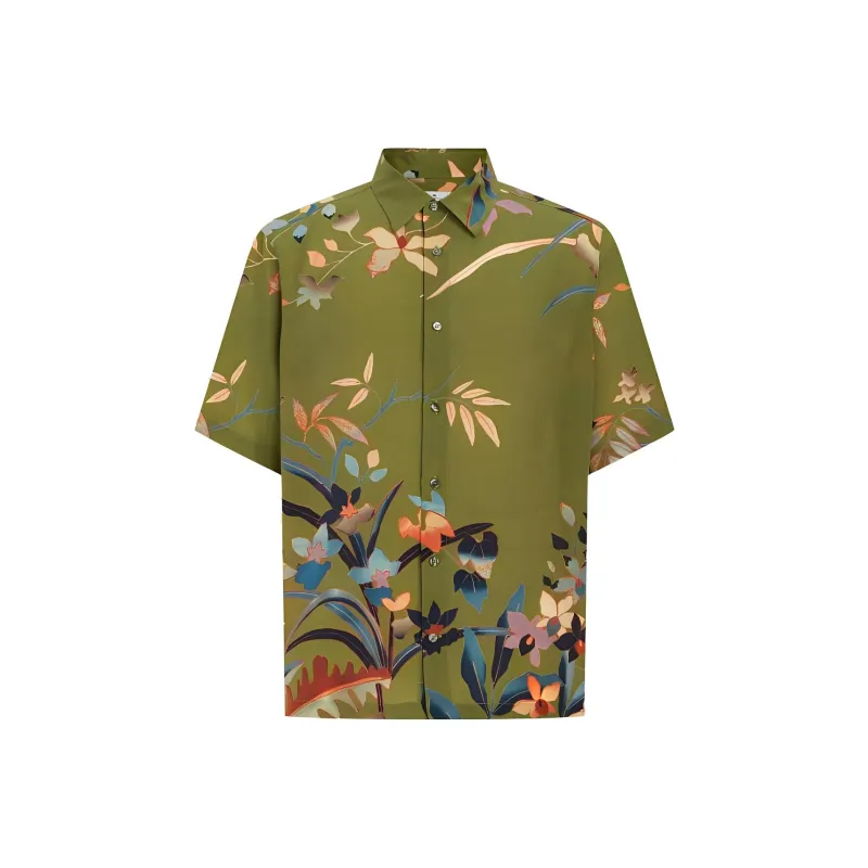 ETRO Floral print Silk Shirt-0