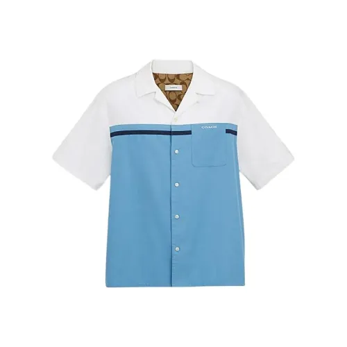 COACH Shirts Men Blue