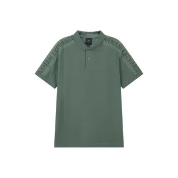 ARMANI EXCHANGEAE FW24 Polo Shirt Men's Gray Green