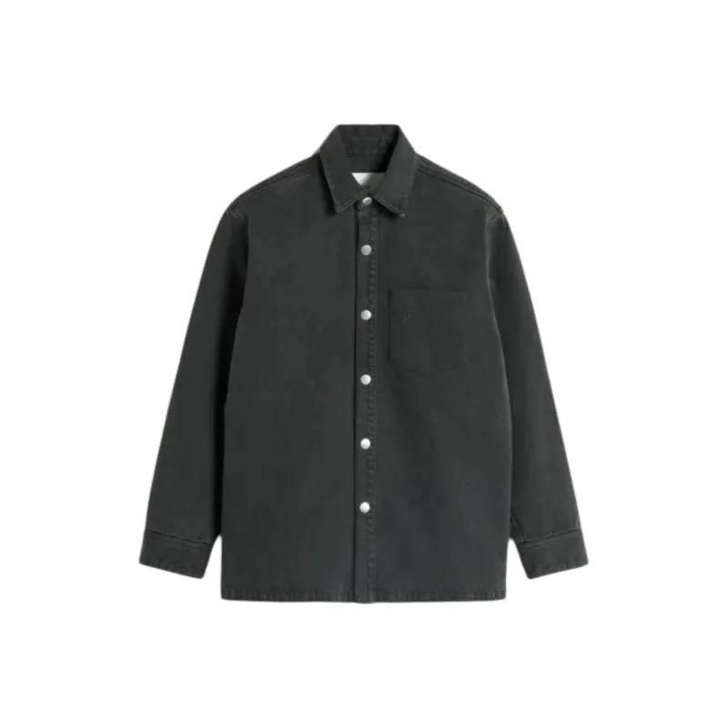 AMIPARIS Paris Logo Detailed Long Sleeved Shirt-0