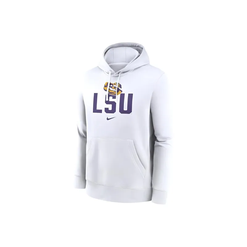 Nike Lsu Tigers Primetime Club Campus Men's Nike College Pullover Hoodie-0