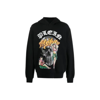 PHILIPP PLEIN Graphic print Pullover Hoodie