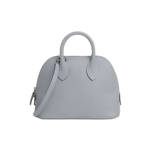 HERMES Bolide Evercolor Leather Bowling Bag Shoulder Bag Crossbody Bag Handbag Mini Women's 8U Bleu Glacier Blue