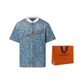 LOUIS VUITTON 2010s X Yayoi Kusama Denim Shirt