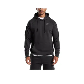 GYMSHARK CREST HOODIE Sweatshirt Men's Black