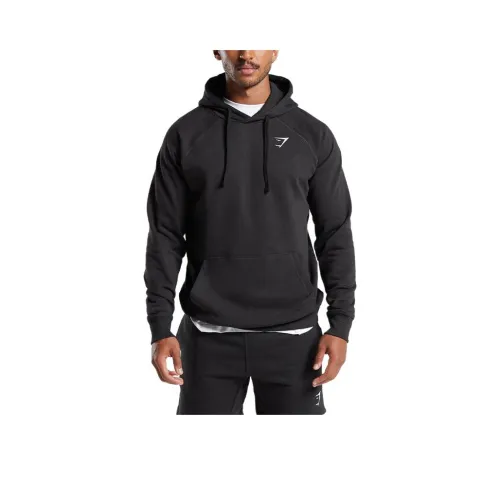 GYMSHARK CREST HOODIE Sweatshirt Men's Black