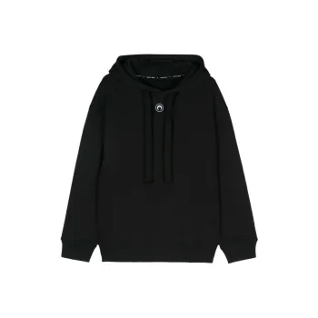 Marine Serre Crescent Moon embroidery Hoodie