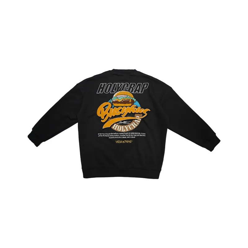 Holycrap Sweatshirts Unisex Black-0