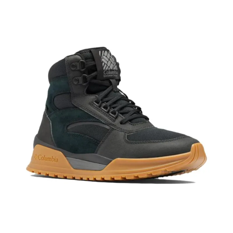 Columbia Wildone Anti Slip Wear Resistant High Top Hiking Shoes Women's Black Green-2