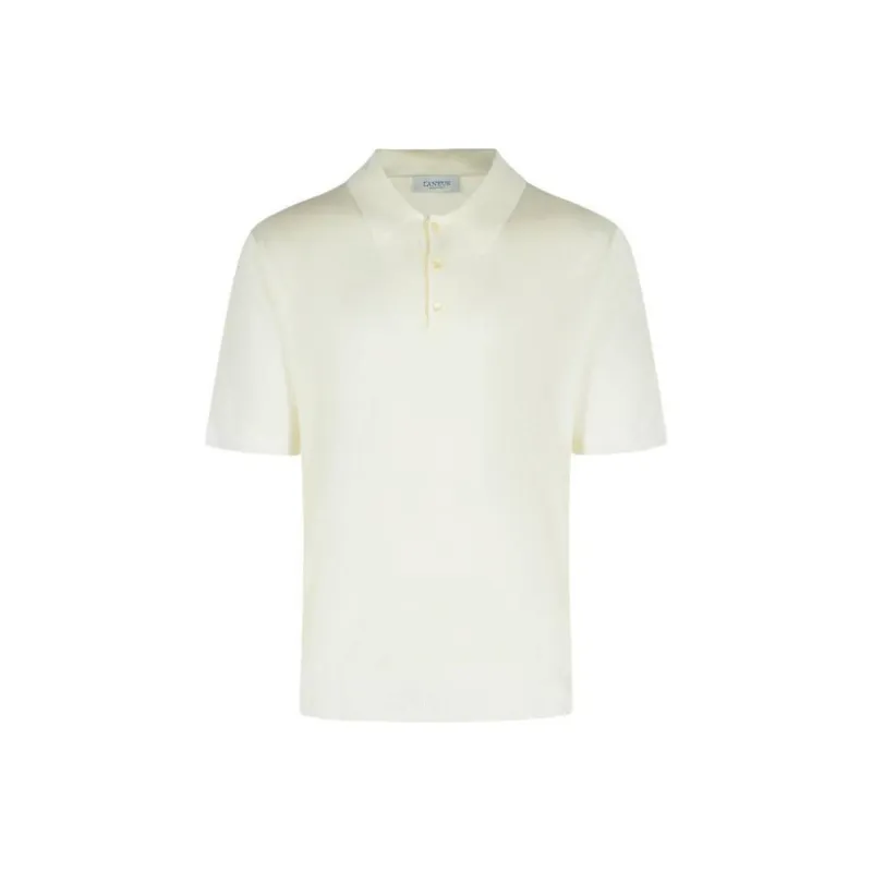 LANEUS Polo Shirts Men Cream-0