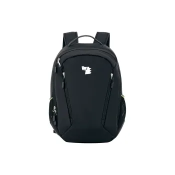 YOME Polyester Backpack Regular Unisex Ink Black/Lithospermum Pink/Light Coffee/Cloisonne Blue