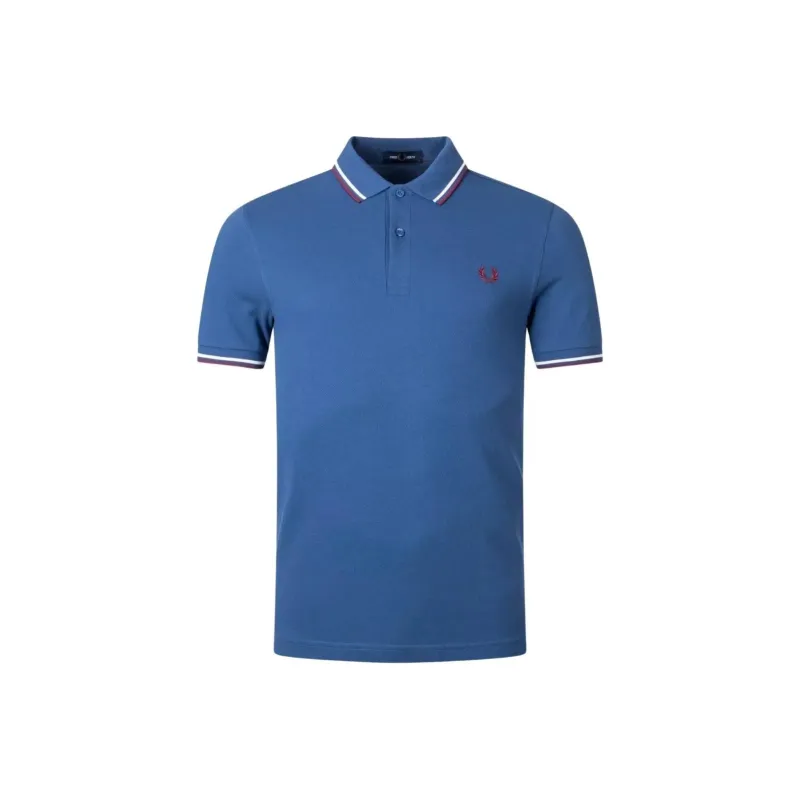 FRED PERRY Polo Shirt Men's Blue-0