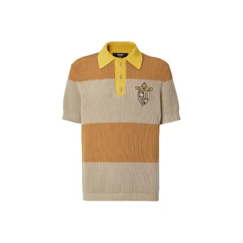 FENDI Striped Polo Shirt