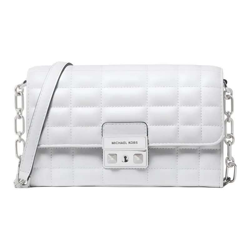 MICHAEL KORS Sheepskin Shoulder Bag, Crossbody Bag Large Size Women's White-0