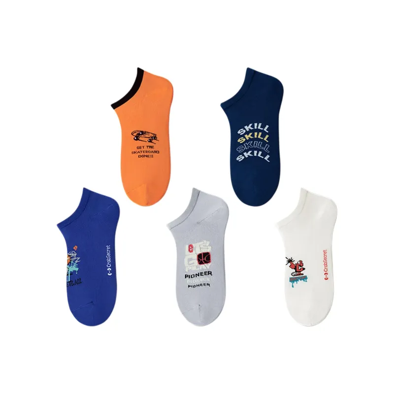 Crabsecret Ankle Socks Men's 5 Pack-0