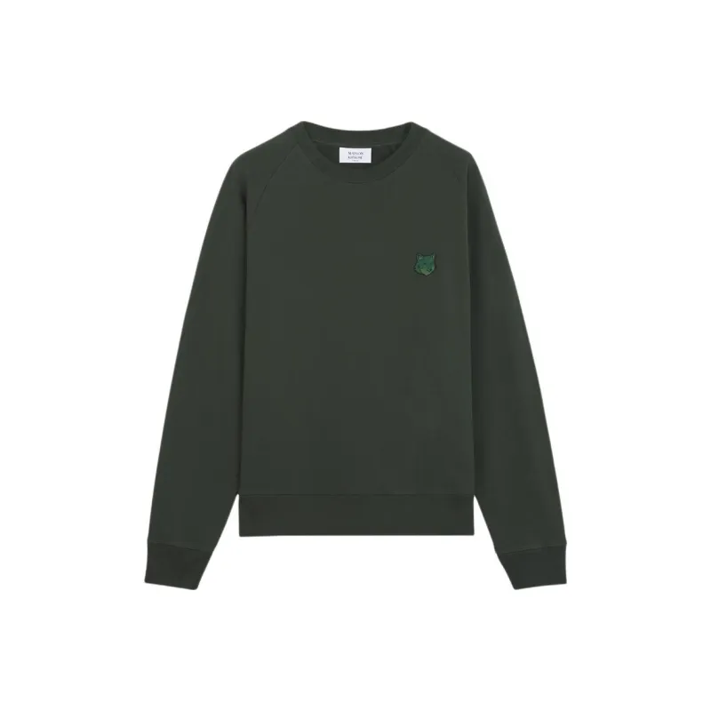 Maison Kitsune Bold Fox Head Patch Oversized Sweatshirt-0