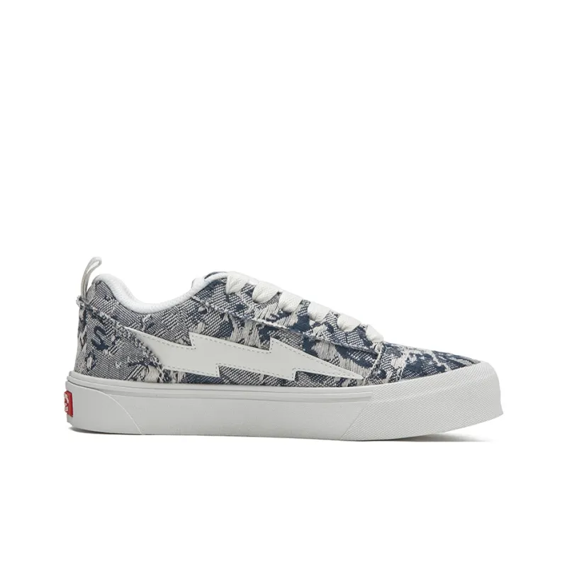 SITULANG Anti Slip Wear Resistant Low Top Skateboard Shoes Unisex Starry Blue-1