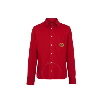 Burberry Shirts Men Red