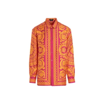 VERSACE Shirts Men Orange