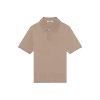 Sandro Polo Shirts Men Camel
