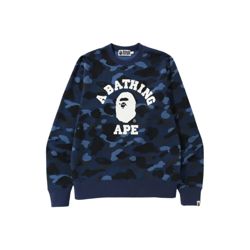 Bape Color Camo College Crewneck-2
