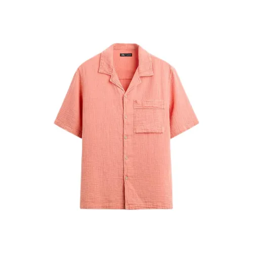 ZARA Shirt Men's Geranium Color