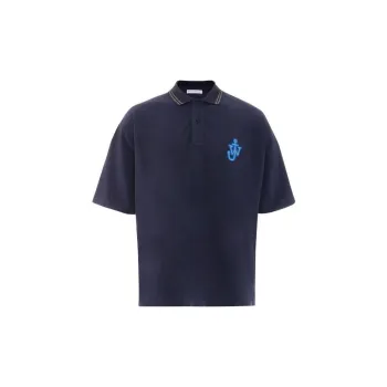 JW Anderson Anchor Patch Short Sleeve Polo Shirt