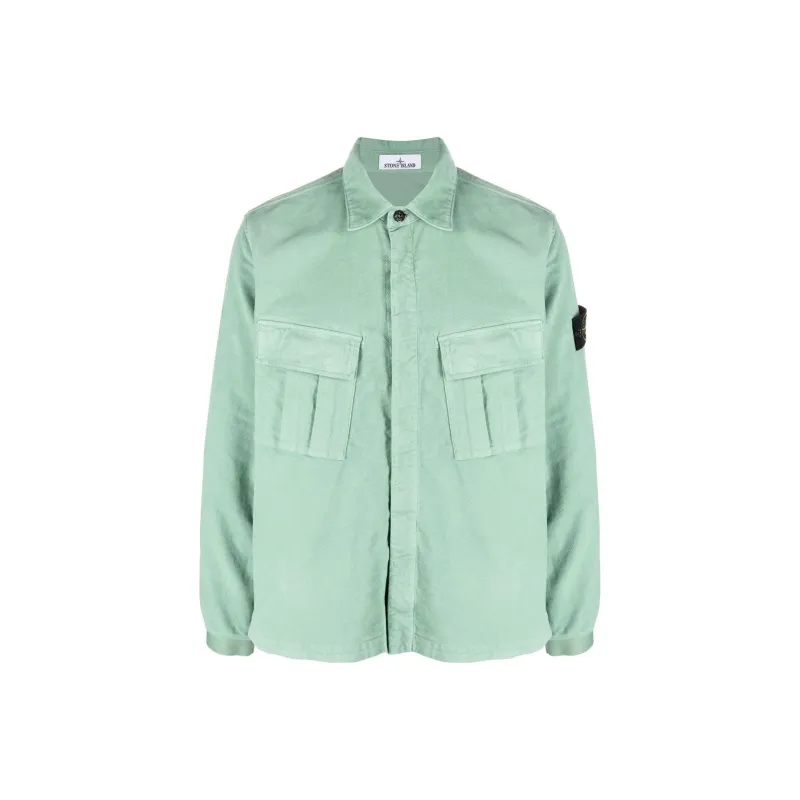 STONE ISLAND Shirt Men's Light Green-0