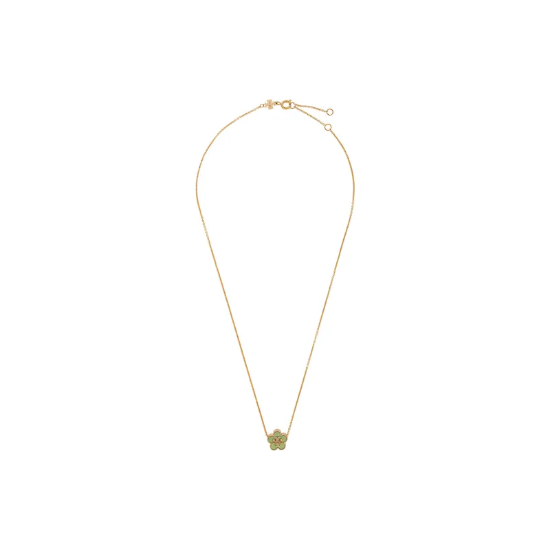 TORY BURCH Kira Flower Pendant Necklace-1