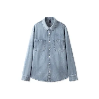 SEM/R Shirt Men's Denim Medium Blue