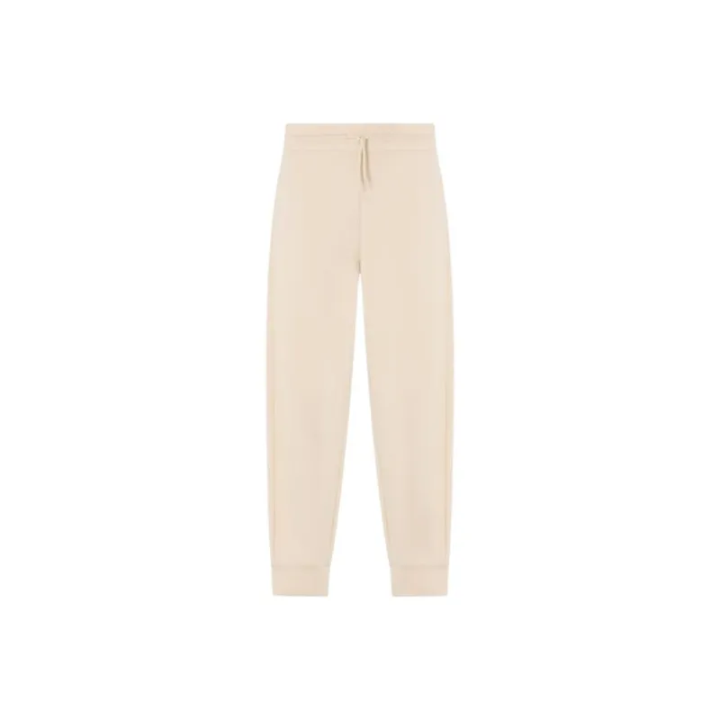 EMPORIO ARMANI EA7 SS25 Knitted Sweatpants Unisex Almond White-0