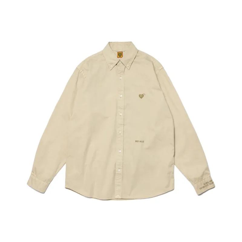 HUMAN MADE Pigment Dyed Bd L/S Shirt-6