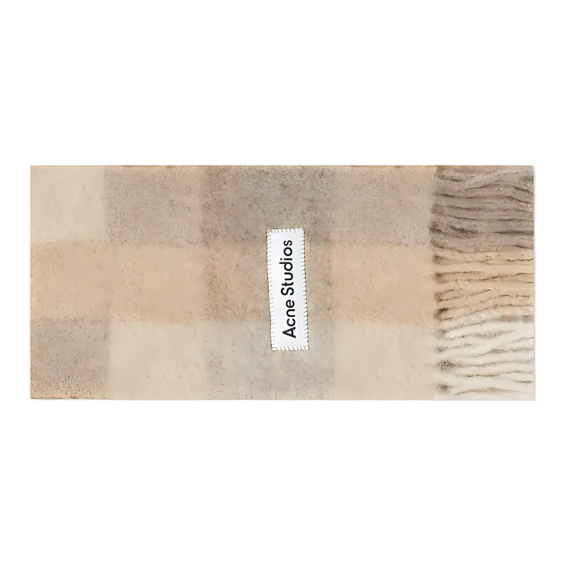 Acne Studios Knit Scarves Men's Khaki-1