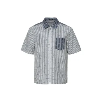 RARE Short Sleeved Shirt Men's Blue