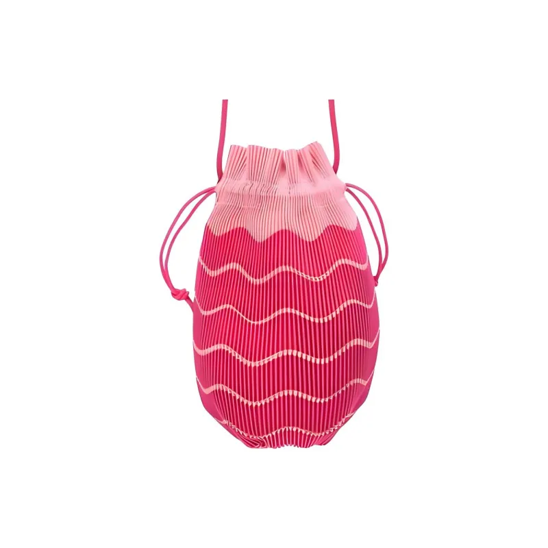 PLEATS PLEASE ISSEY MIYAKE Polyester Shoulder Bag, Crossbody Bag Women's Pink-1