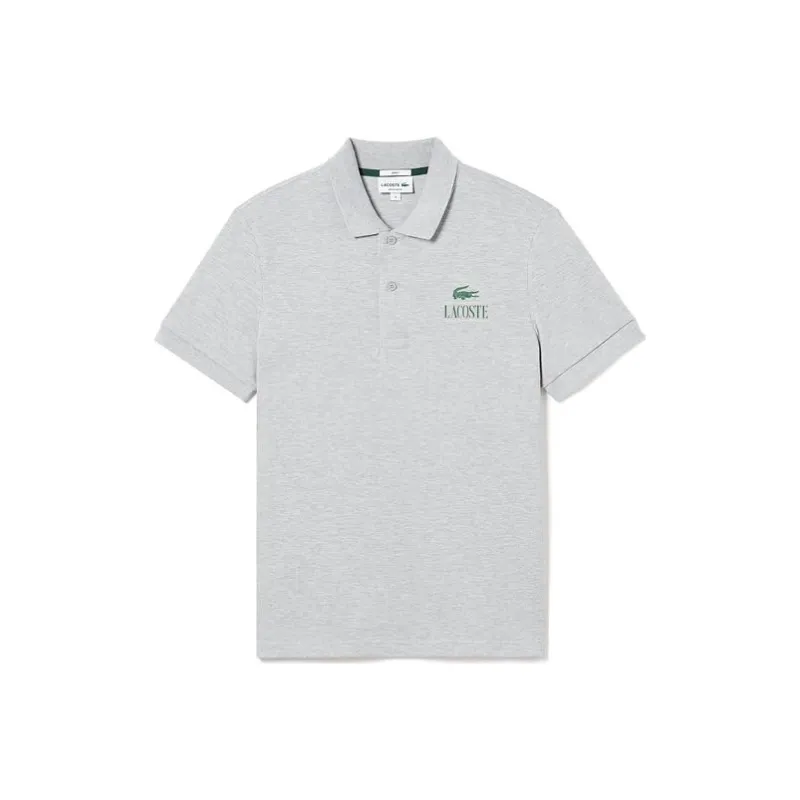 LACOSTE Polo Shirts Men Silver Gray CCA-0