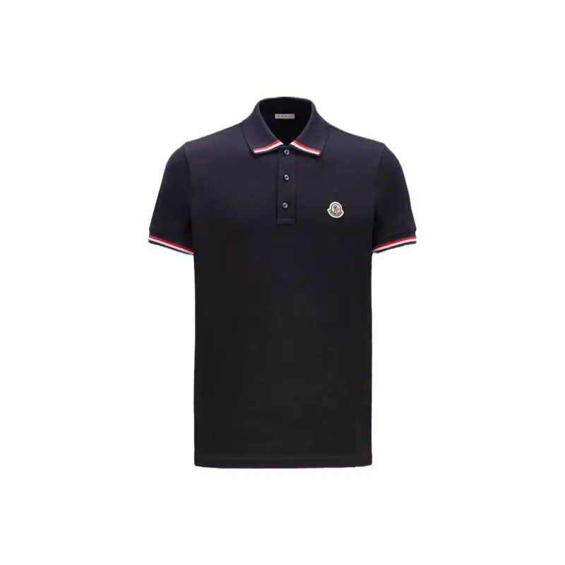 Moncler Polo Shirt Men's Dark Blue-0