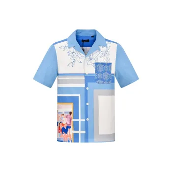 RARE Short Sleeved Shirt Men's Multicolor