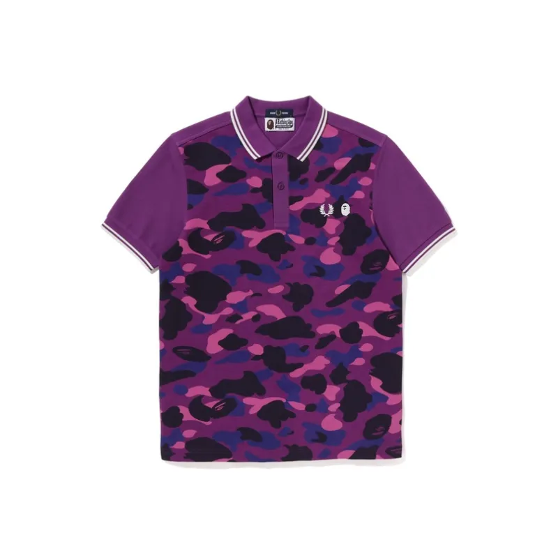Bape X Fred Perry Color Camo Polo-2