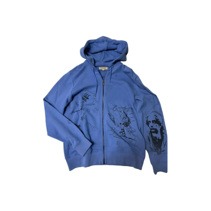 Burberry Sweatshirts Men Blue-0